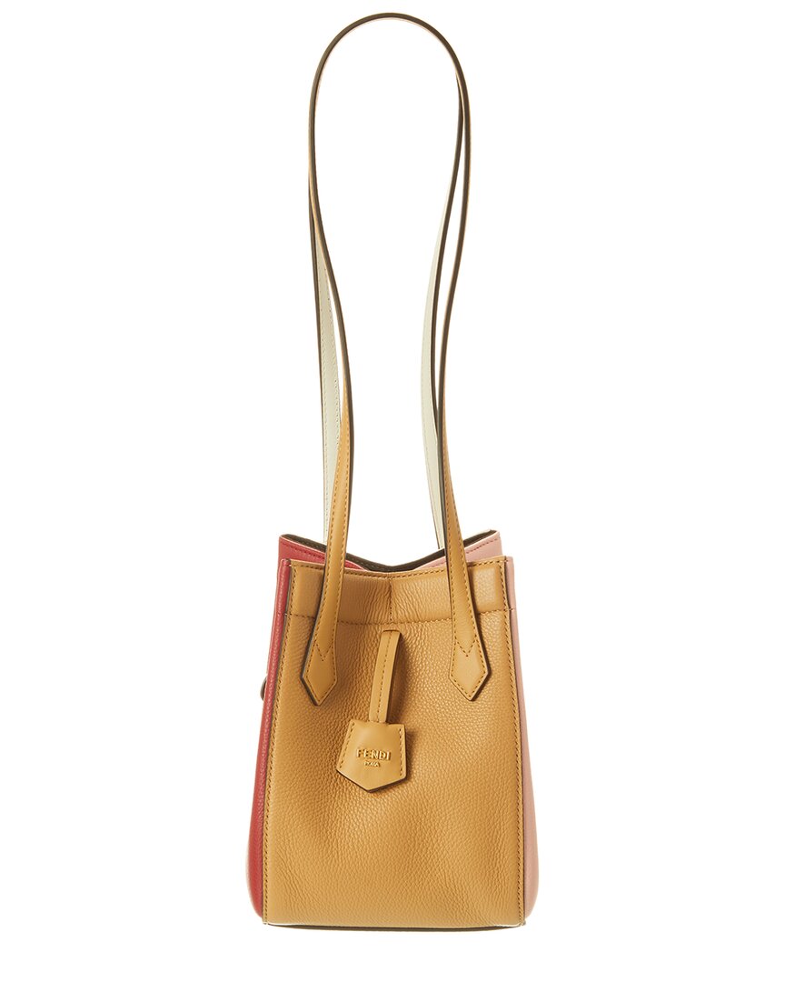 Fendi Handbag Origami Shoulder Bag Leather Red Mini
