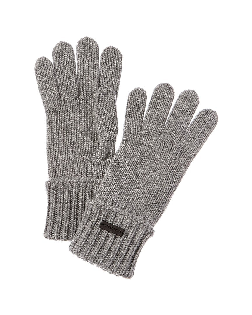YSL Saint Laurent Cashmere Gloves Gray Handbag