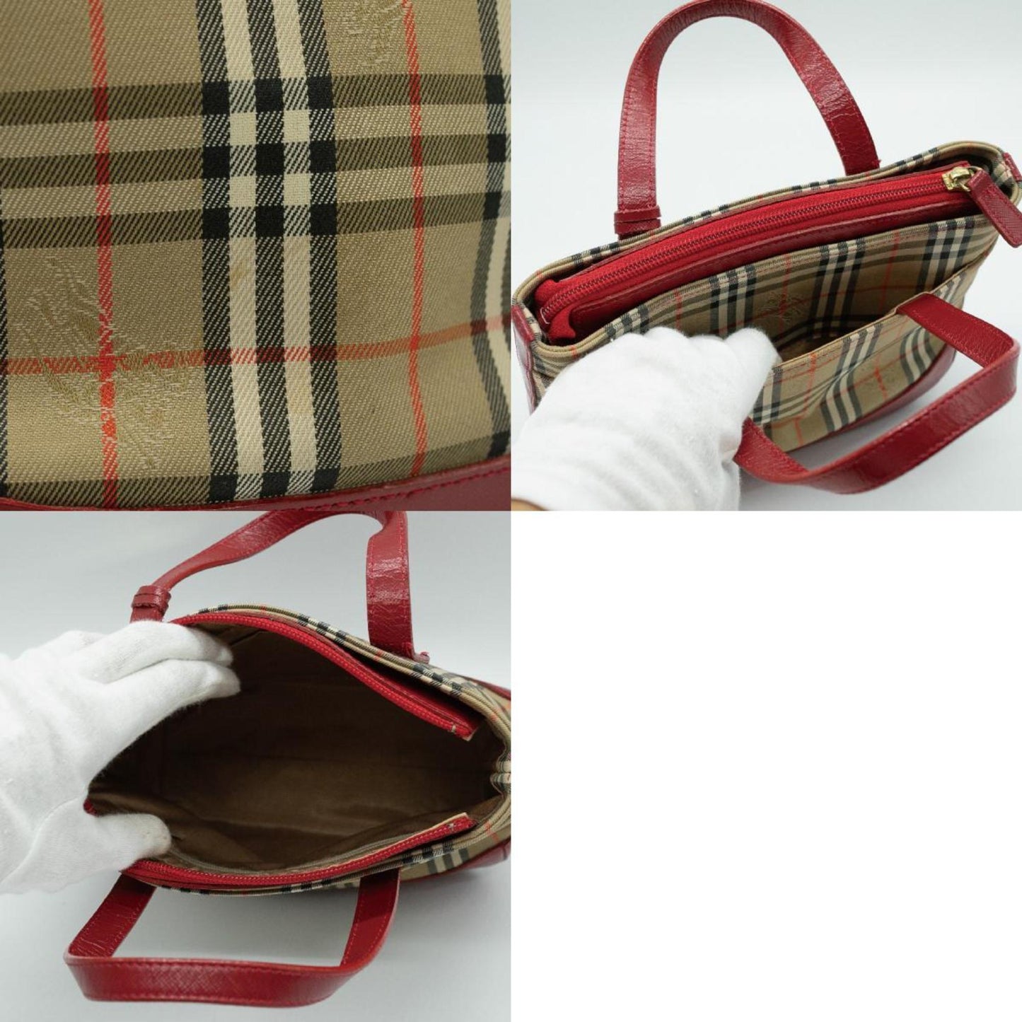 Burberry Luxury Nova Check Handbag Travel Bag Check Handbag 301