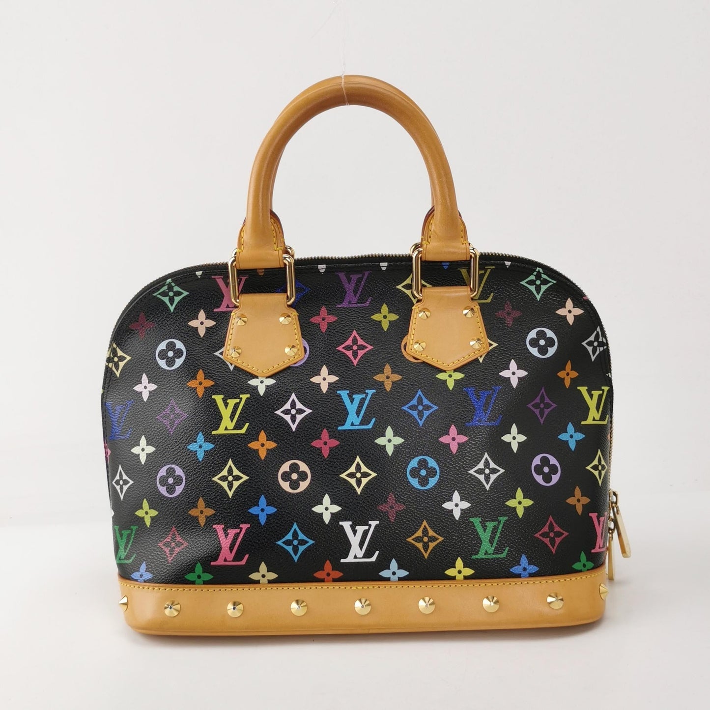 Louis Vuitton x Takashi Murakami Alma Multicolor Black Handbag