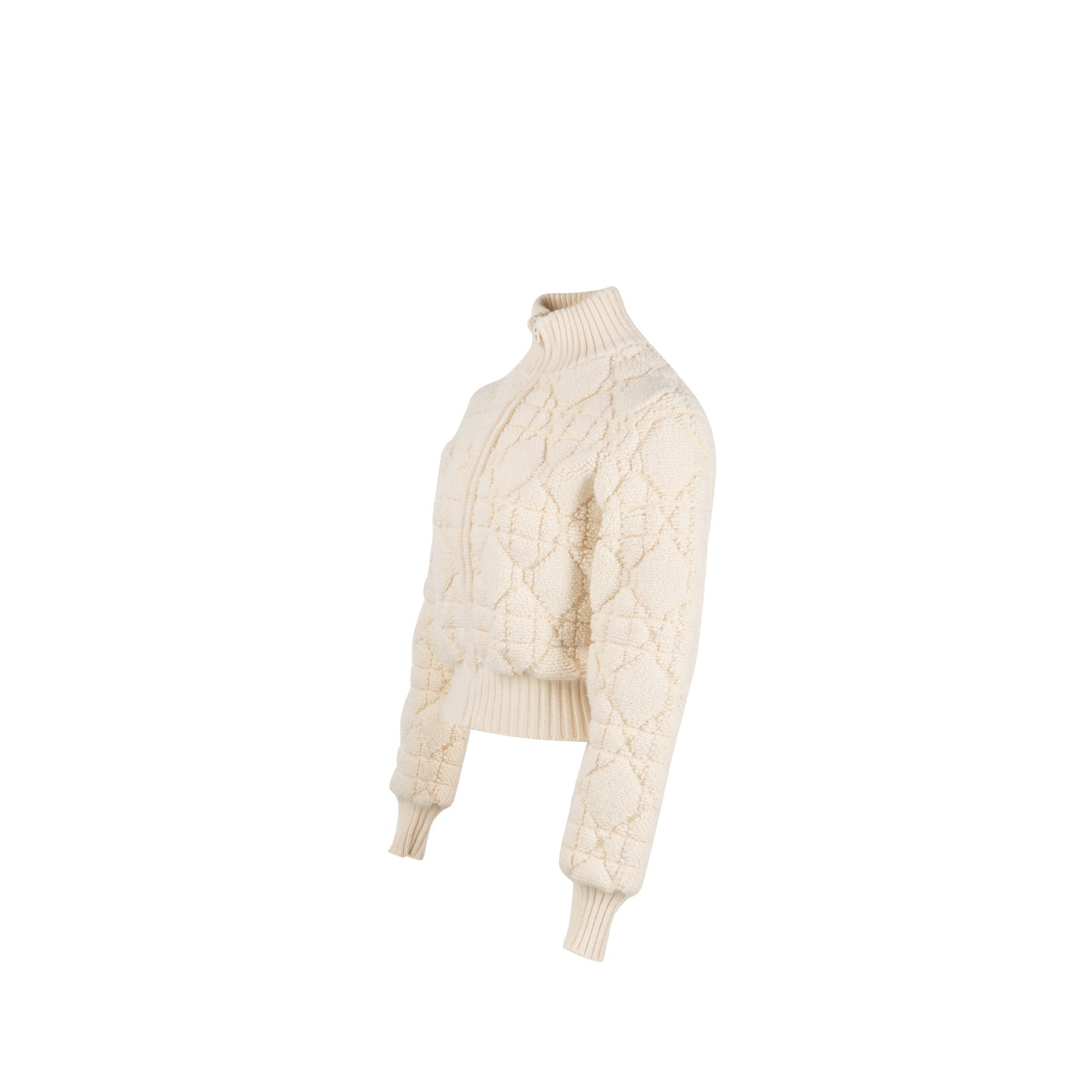 Dior Size Macrocannage Zipped Cardigan Wool Polyamide Cashmere Travel Bag