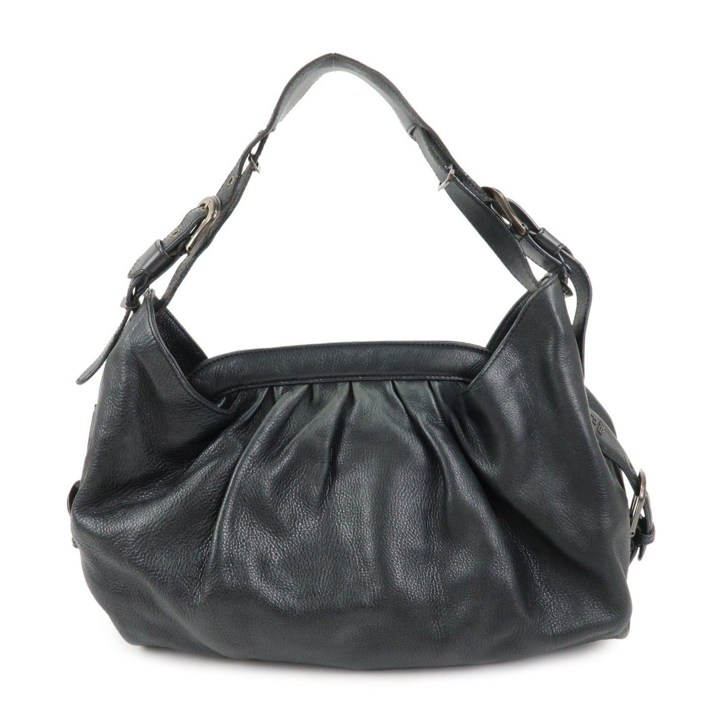 Tote Bag Shoulder Bag 3 Leather Black Logo