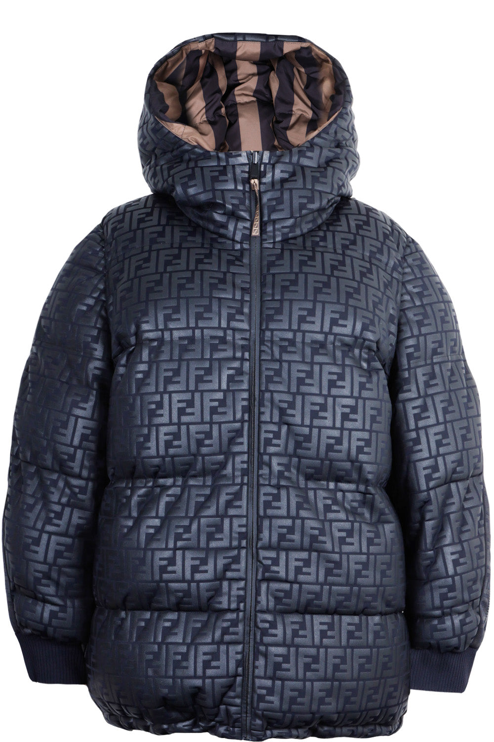 Fendi Reversible Zipped Sleeves Down Jacket Handbag