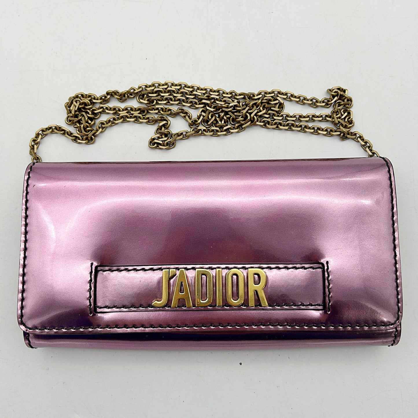 Dior Bag Bags Christian Metallic Calfskin Ja Minichain Mini Bag