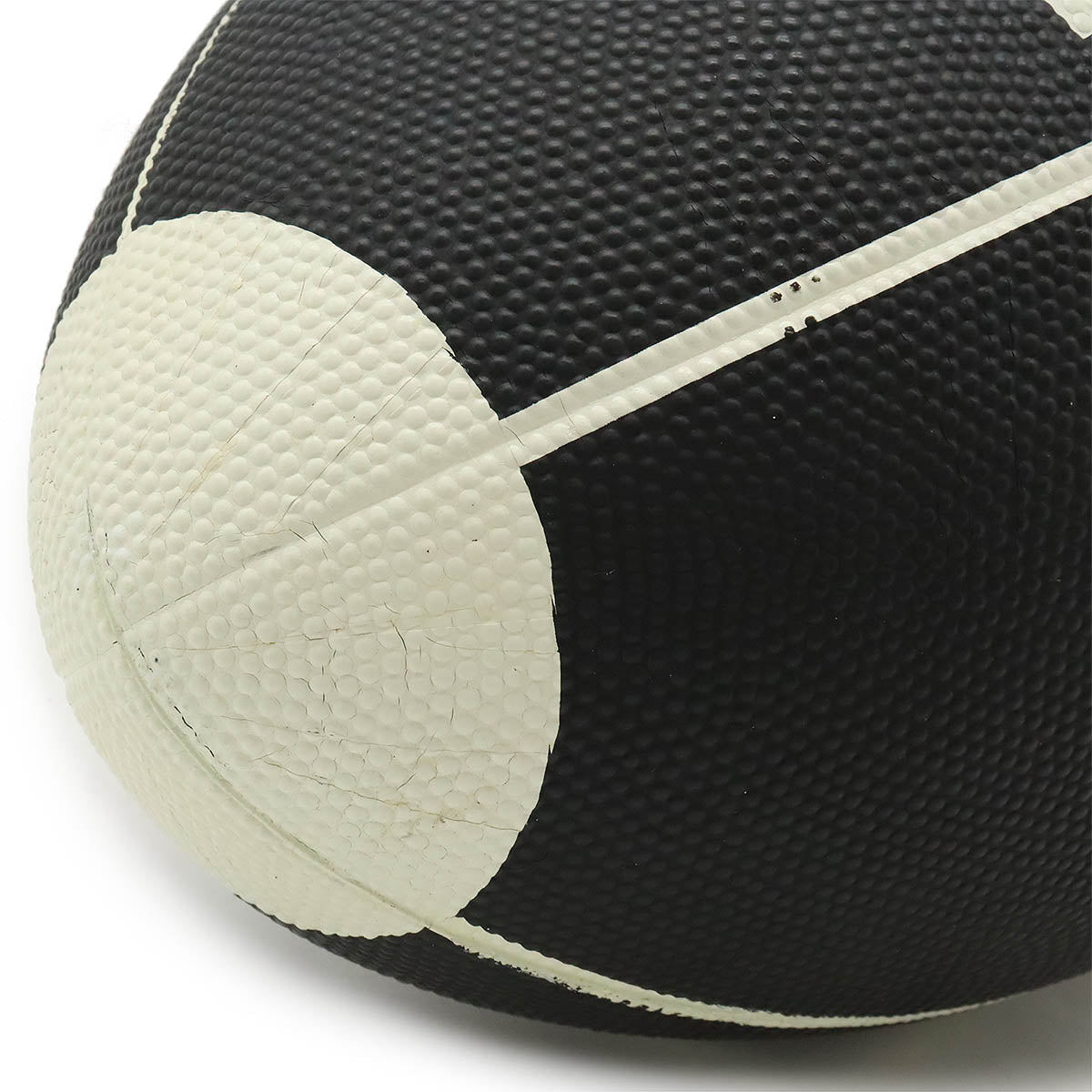Chanel Rubber Coco Mark Rugby Ball Black White Bag