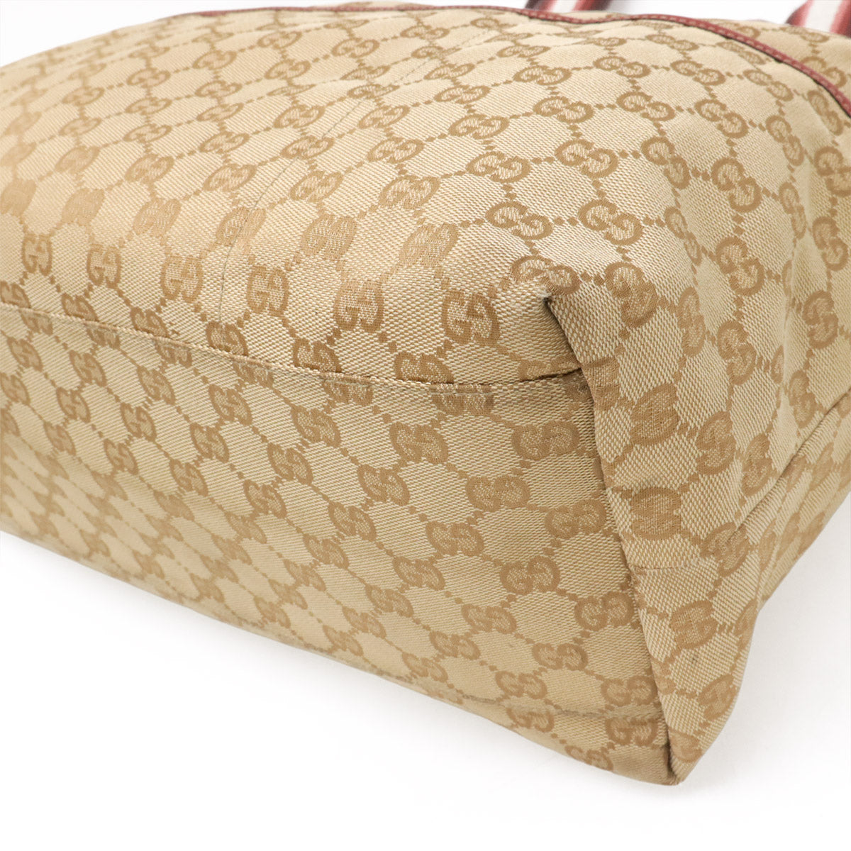 Gucci Tote Bag Leather Canvas Bag 5