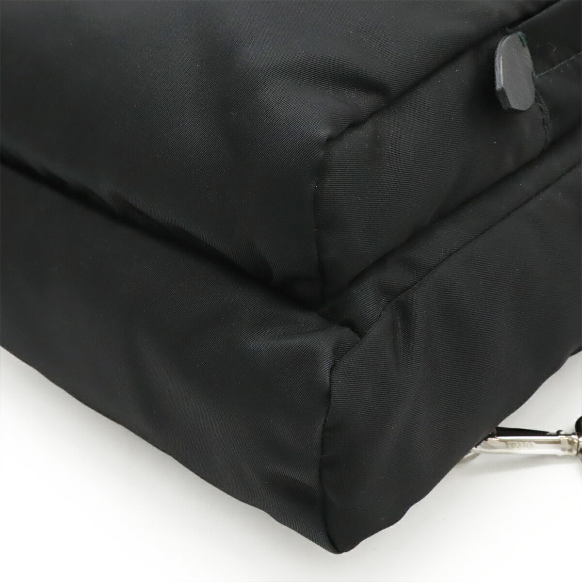 Prada Triangle Shoulder Bag Leather Nylon Logo Shoulder Bag 1