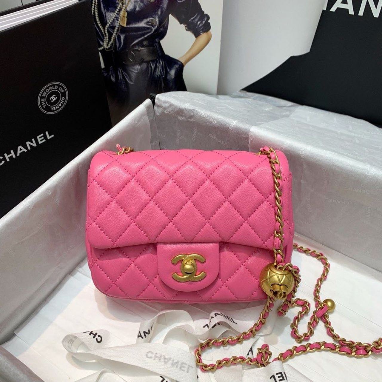 Chlmini Top Qualityap Bag With Chlball On Crossbody Bag As1786 3681