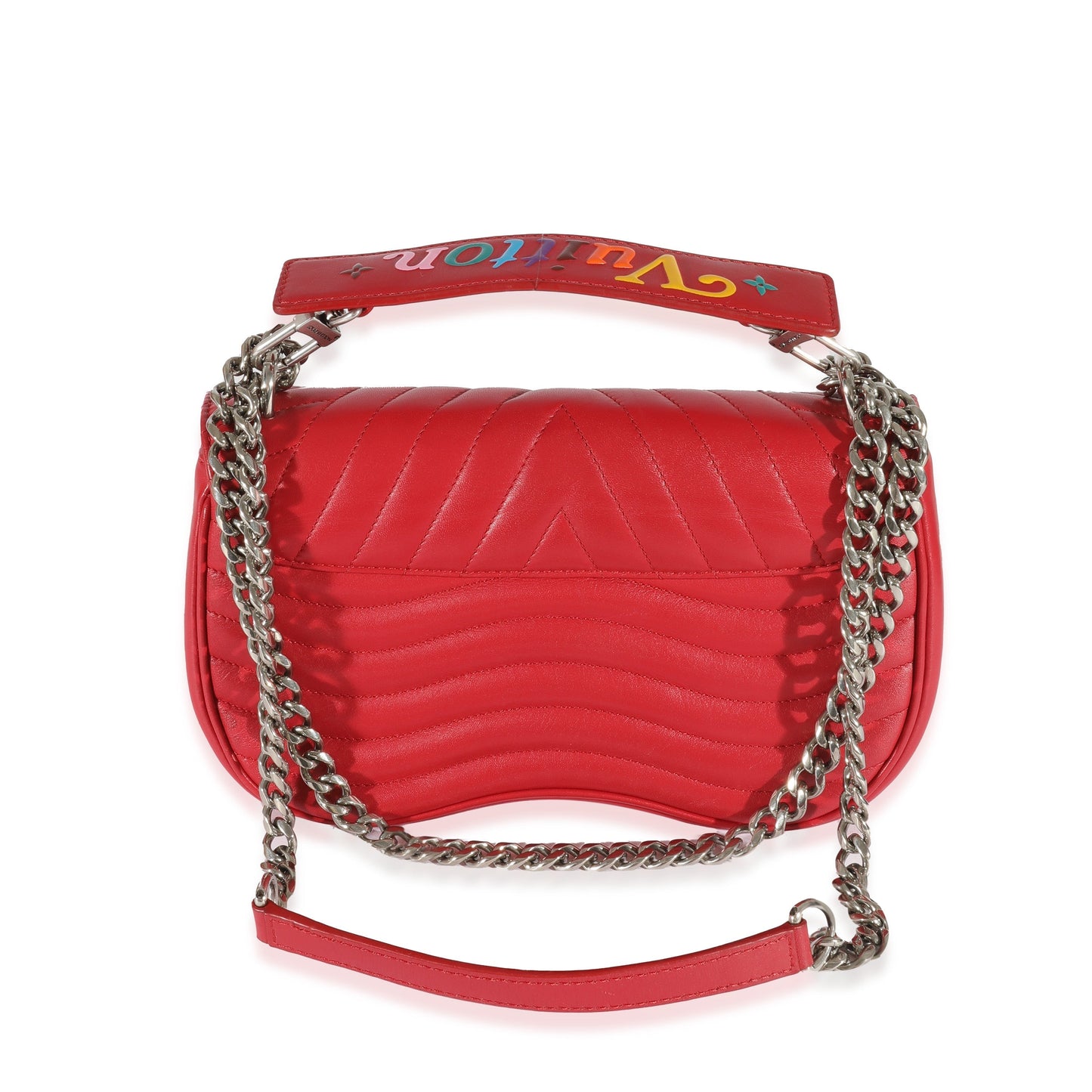 Louis Vuitton New Wave PM Leather Red Chain Handbag