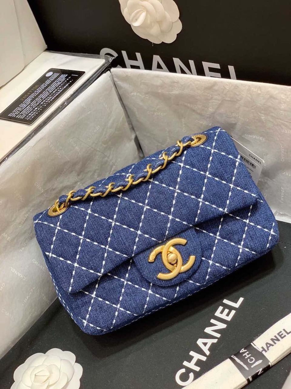 Chanel Top Qualityap Bag For Women Handbags Shoulder Denim Blue Crossbody Bag