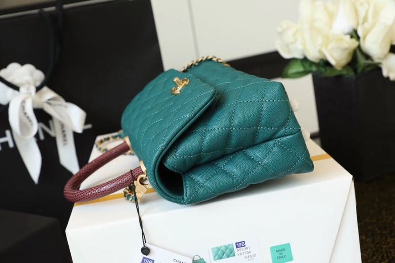 CHLMedium Teal , s , Flap Top Handle Crossbody Bag