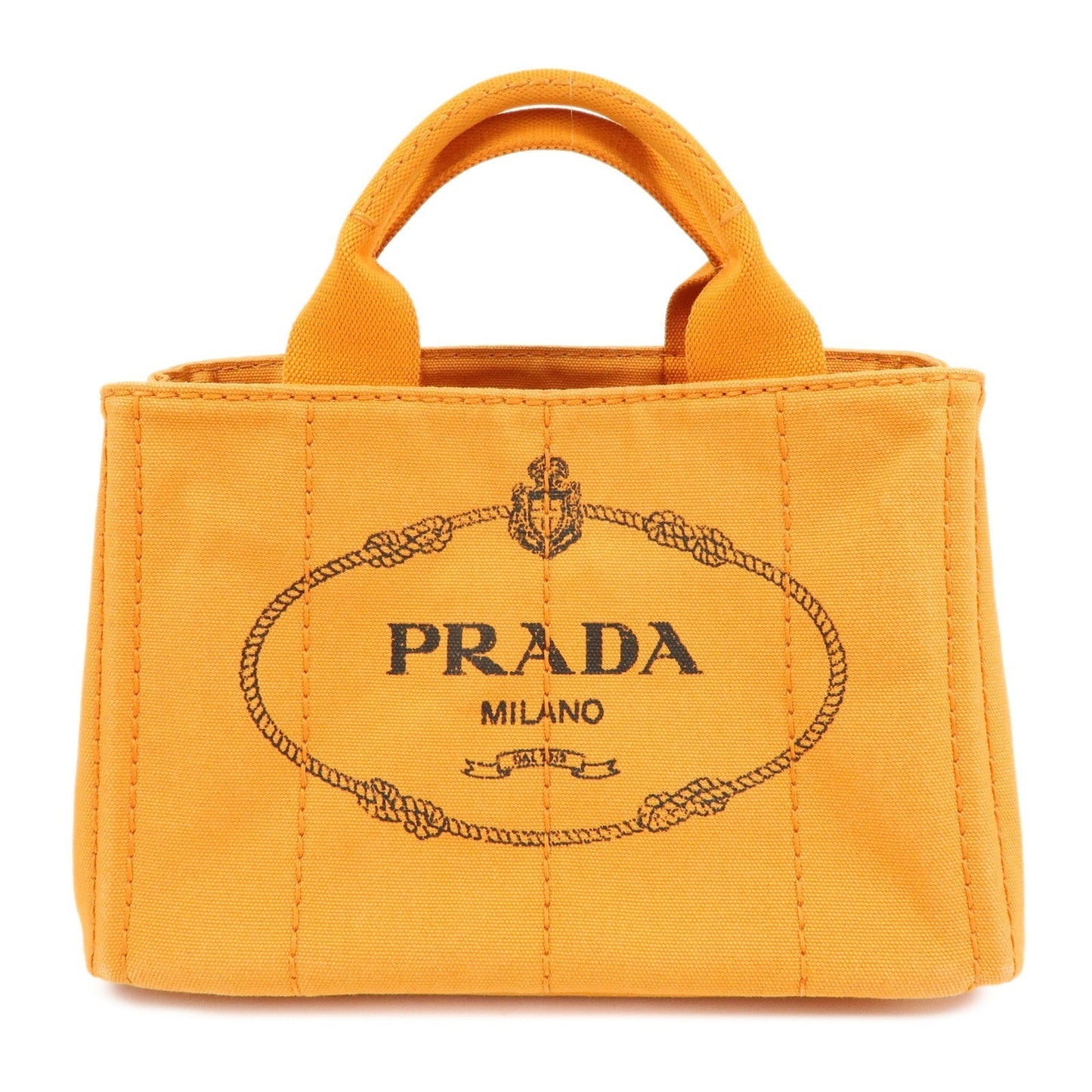 Tote Bag Triangle Canapa Tote Hand Bag Canvas Orange Mini