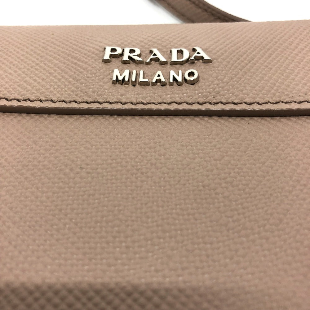 Shoulder Bag Safiano Logo Shoulder Chainshoulder Leather Beige