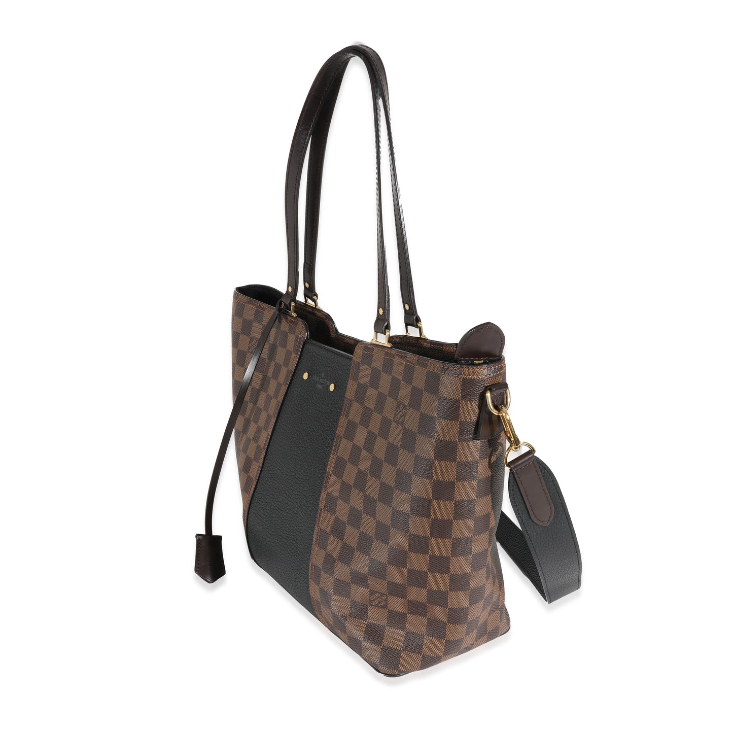 Louis Vuitton Damier Ebene Taurillon Jersey Canvas Tote Bag