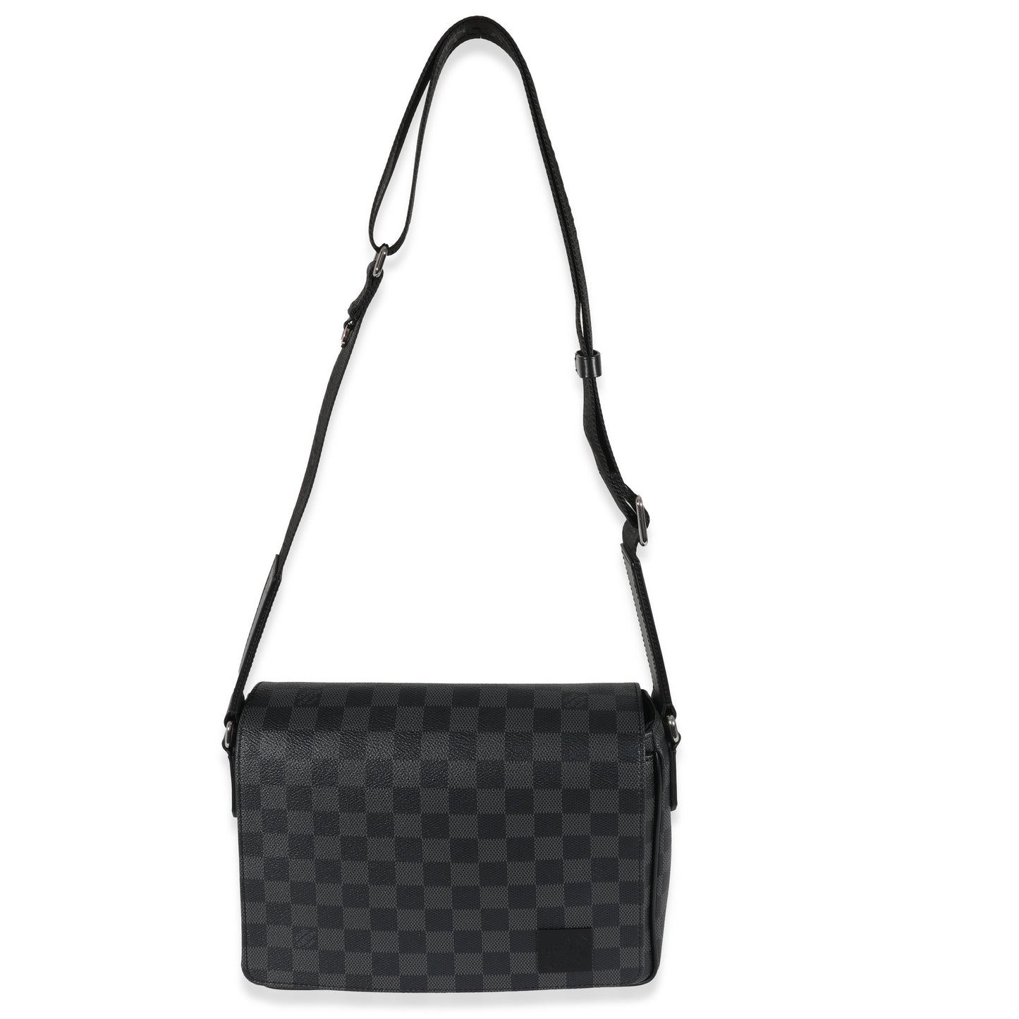 Louis Vuitton Damier Graphite District PM Canvas Handbag