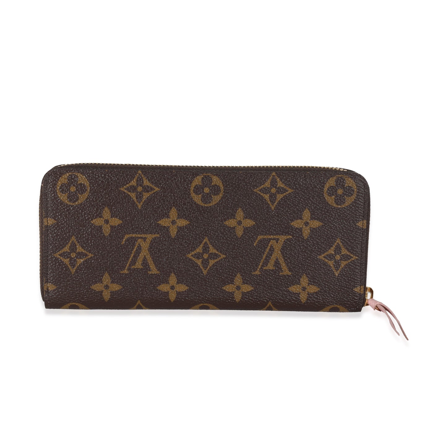 Louis Vuitton Rose Ballerine Clemence Monogram Canvas Wallet Case