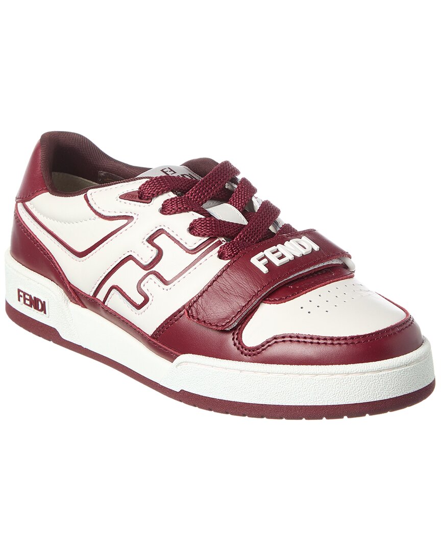 Fendi Shoe Match Sneaker 6 Leather Red Shoes