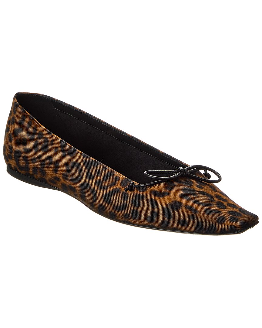 YSL Saint Laurent Poppy Grosgrain Flat Shoes
