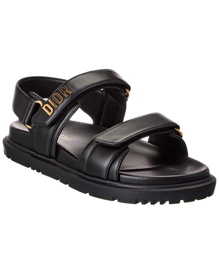 Dior Shoe act Sandal 3 Leather Black Shoes