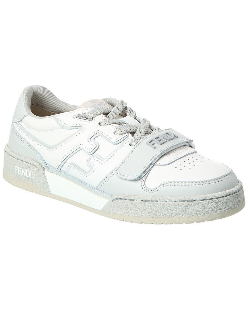 Fendi Shoe Match Sneaker 3 Leather White Shoes