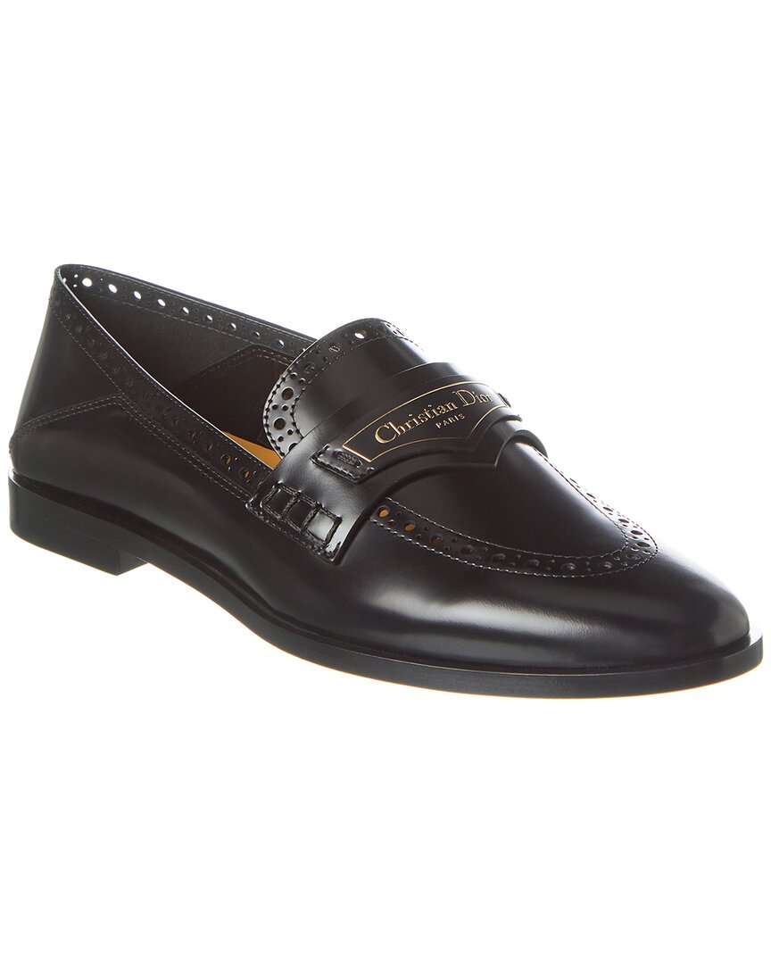 Dior Shoe Boy Loafer 5 Leather Black Shoes