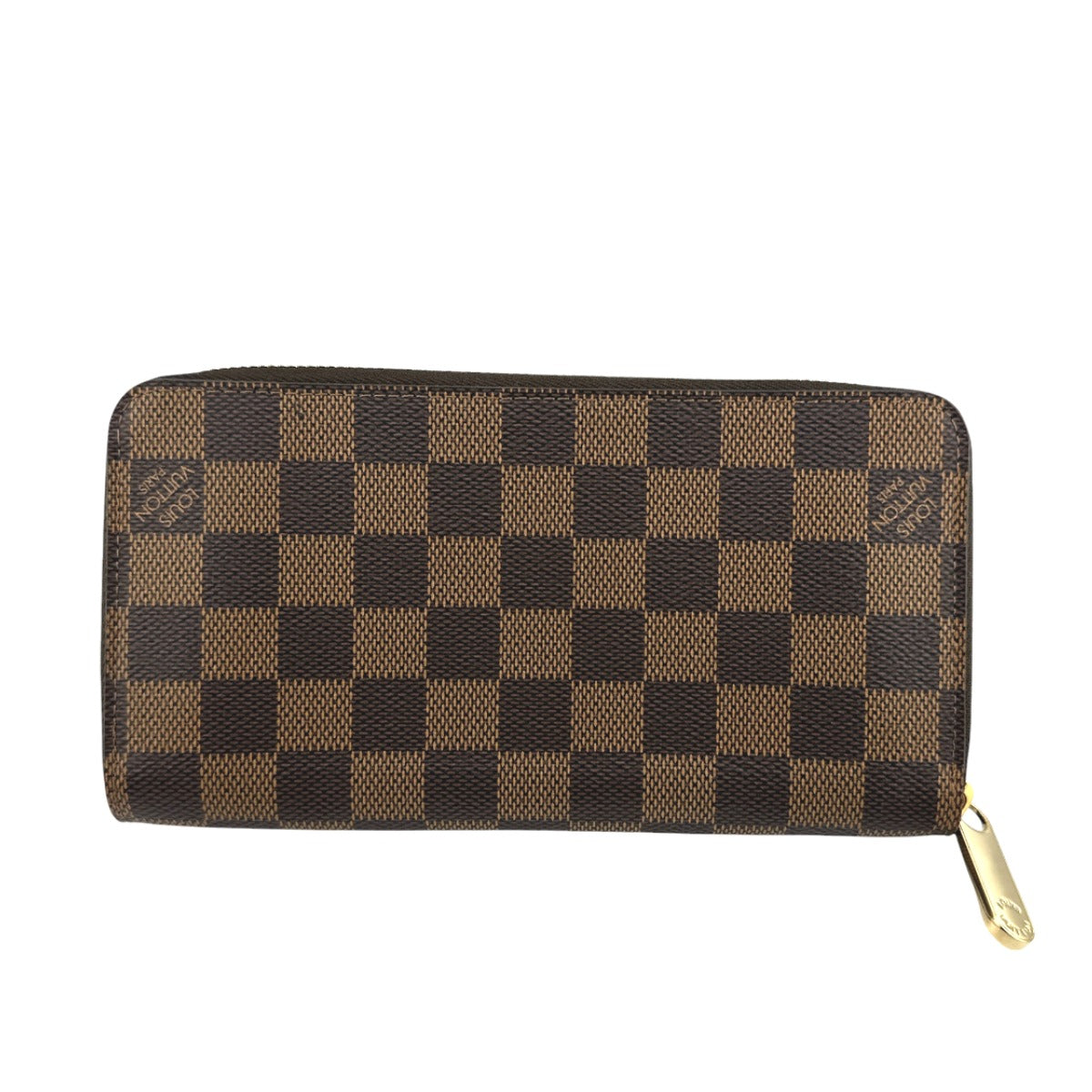 Louis Vuitton Long Purse N60015 Damier Ebene Canvas Wallet Case 0