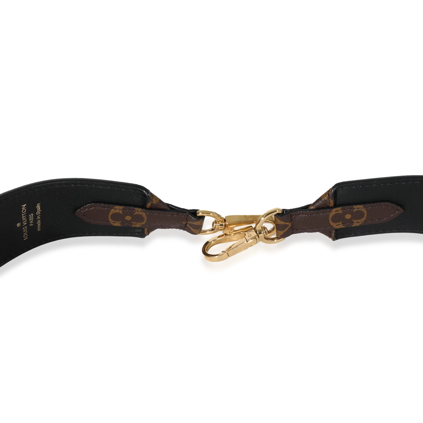 Louis Vuitton Bandoulière Strap Monogram Canvas Black Handbag