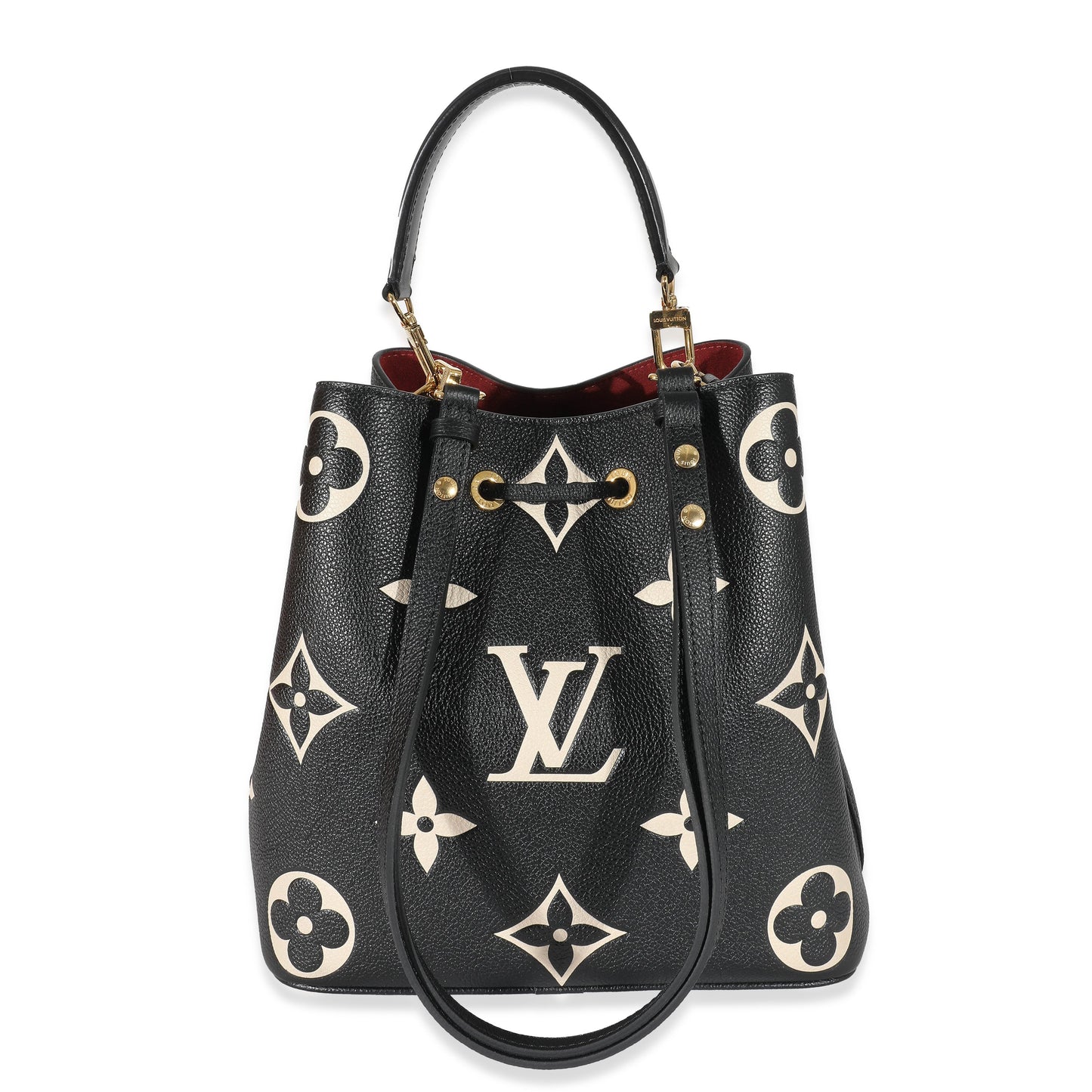Louis Vuitton Empreinte NéoNoé MM Monogram Black Beige Handbag
