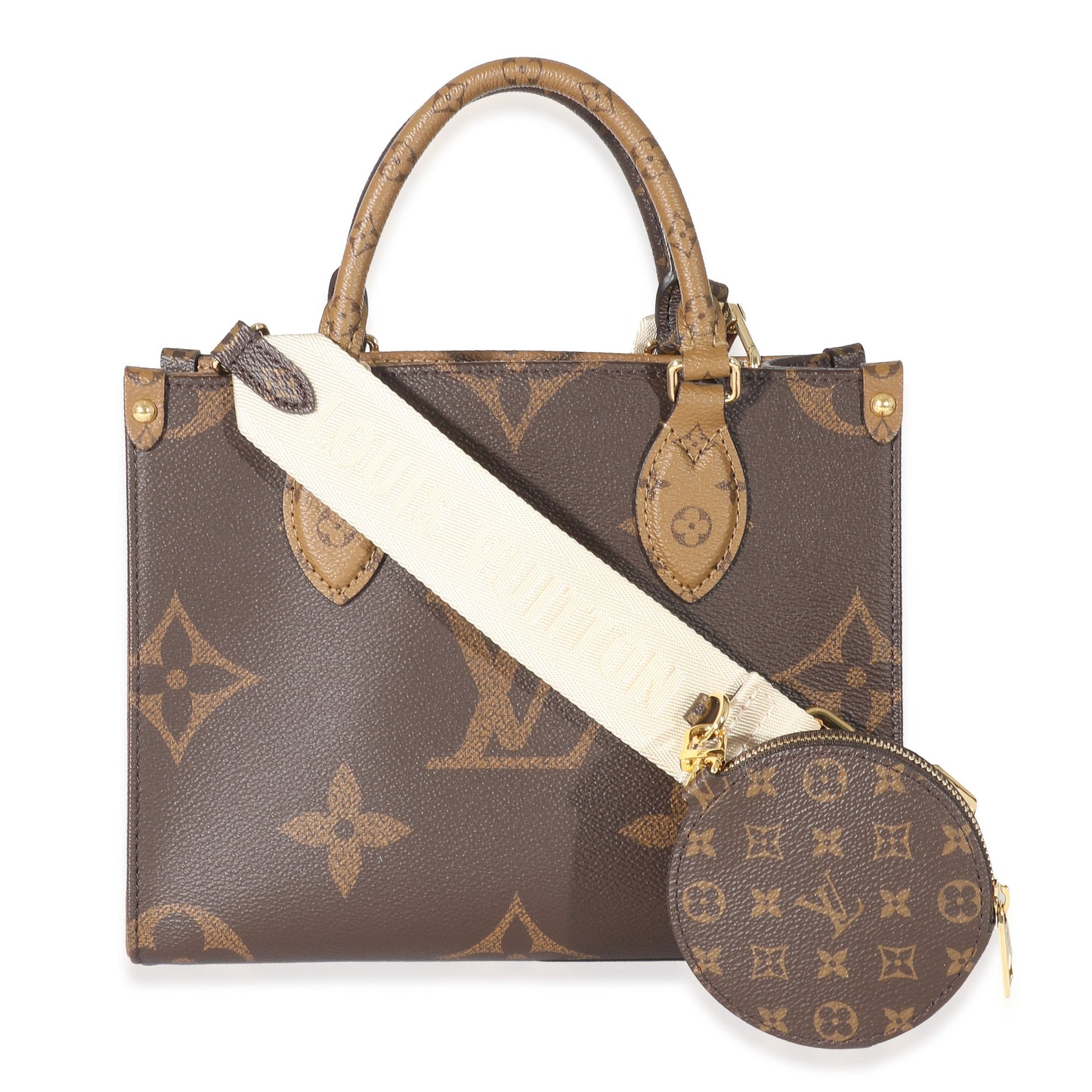 Louis Vuitton Reverse Giant Onthego PM Monogram Canvas Handbag