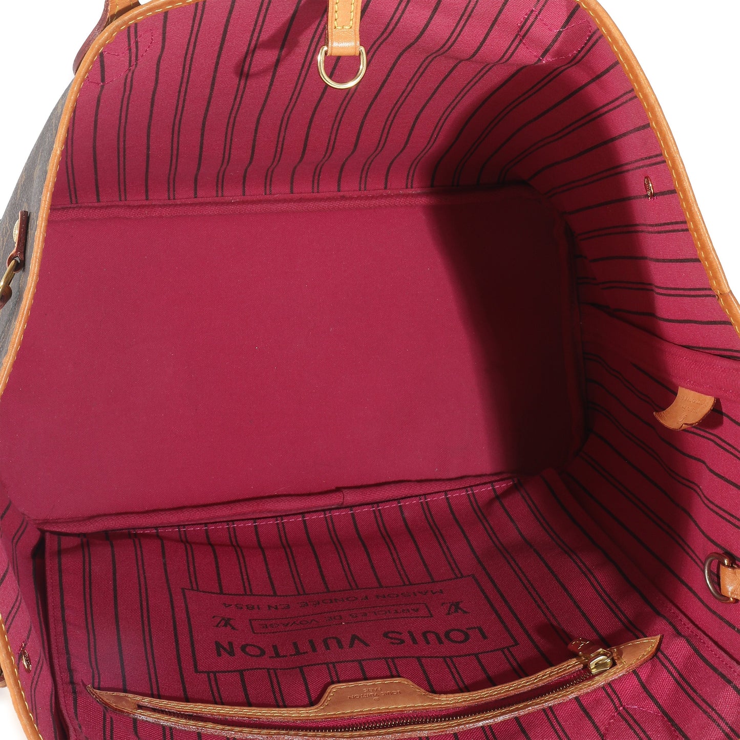 Louis Vuitton Neverfull MM Monogram Canvas Tote Bag 25