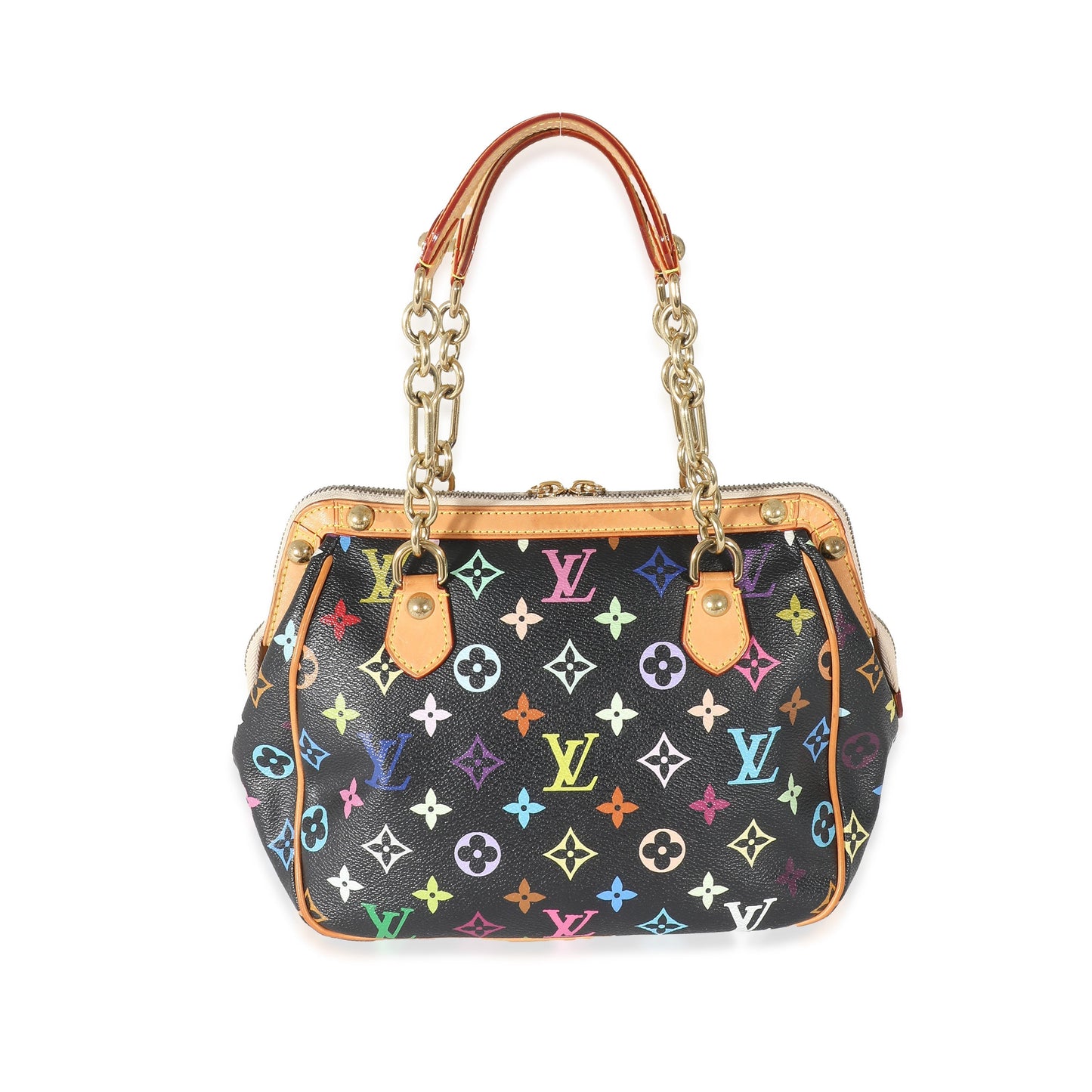 Louis Vuitton Gracie MM Monogram Canvas Black Multicolor Handbag