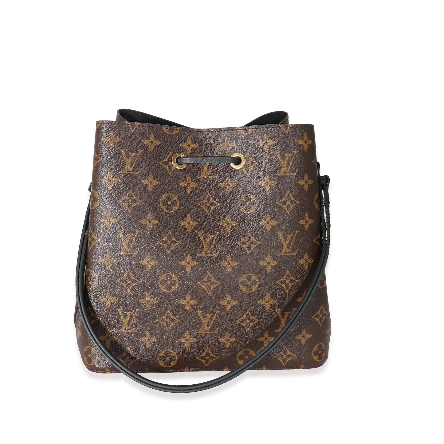 Louis Vuitton NéoNoé MM Monogram Leather Canvas Black Handbag
