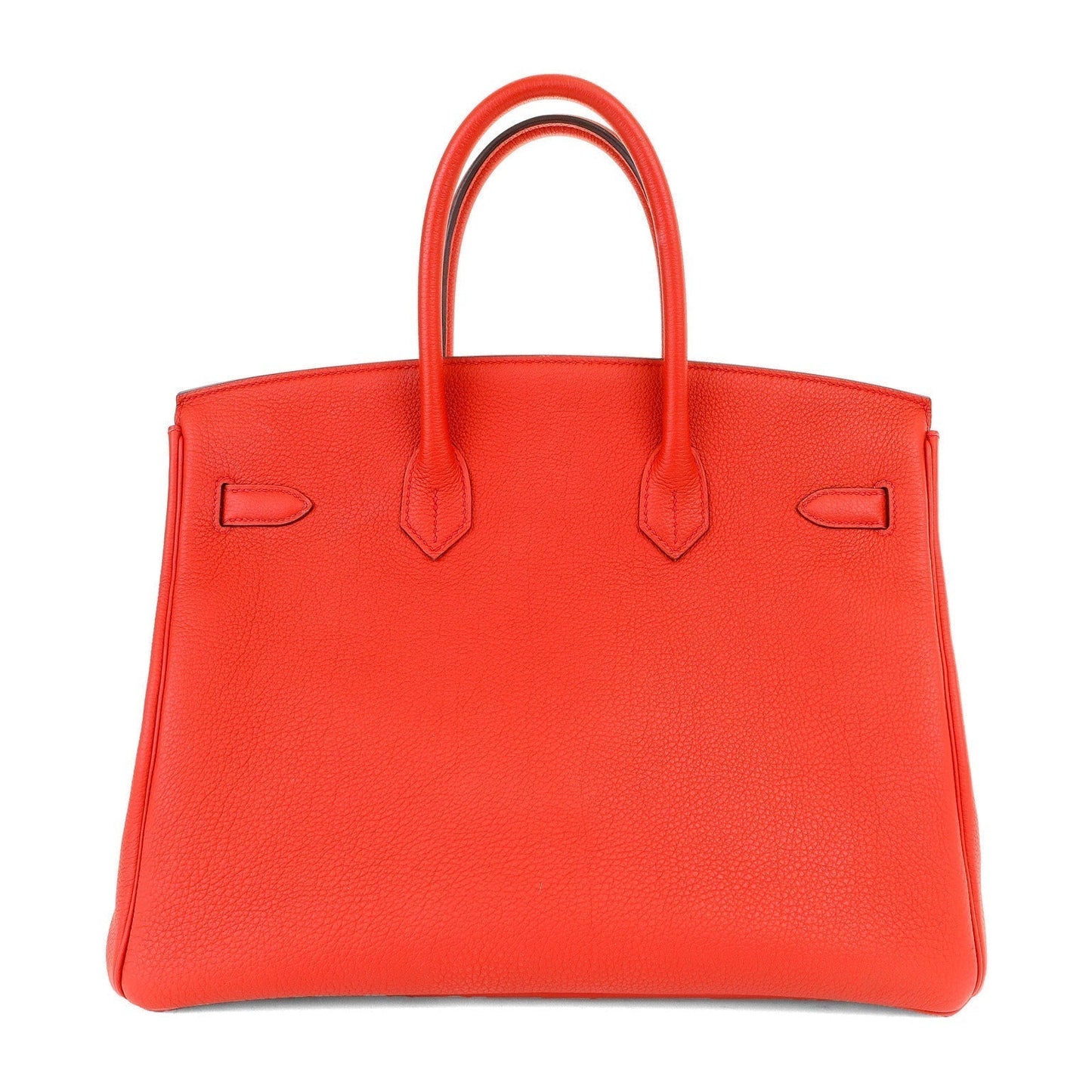 Hermes Vermillion Togo Birkin W Hardware Handbag Gold Travel Bag