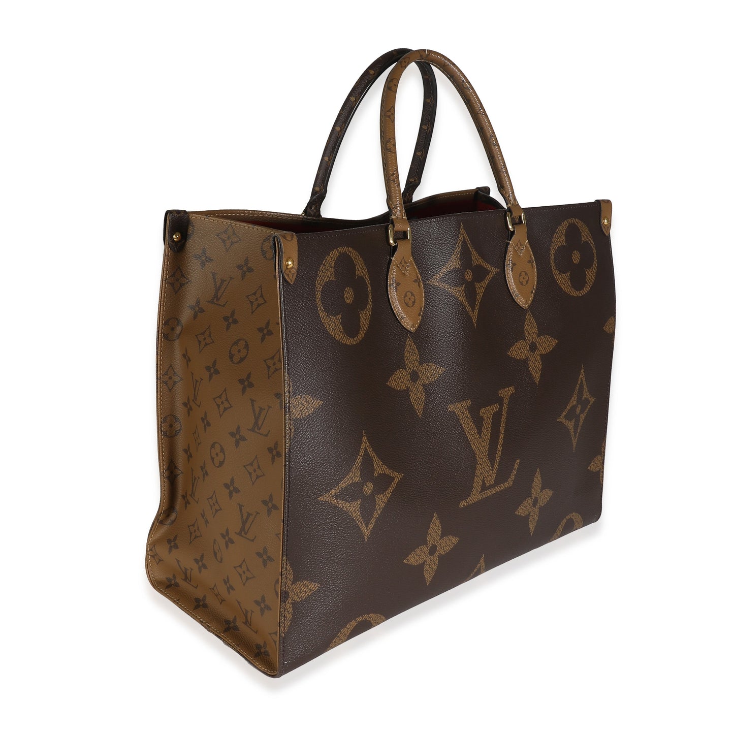 Louis Vuitton Reverse Onthego GM Monogram Canvas Handbag