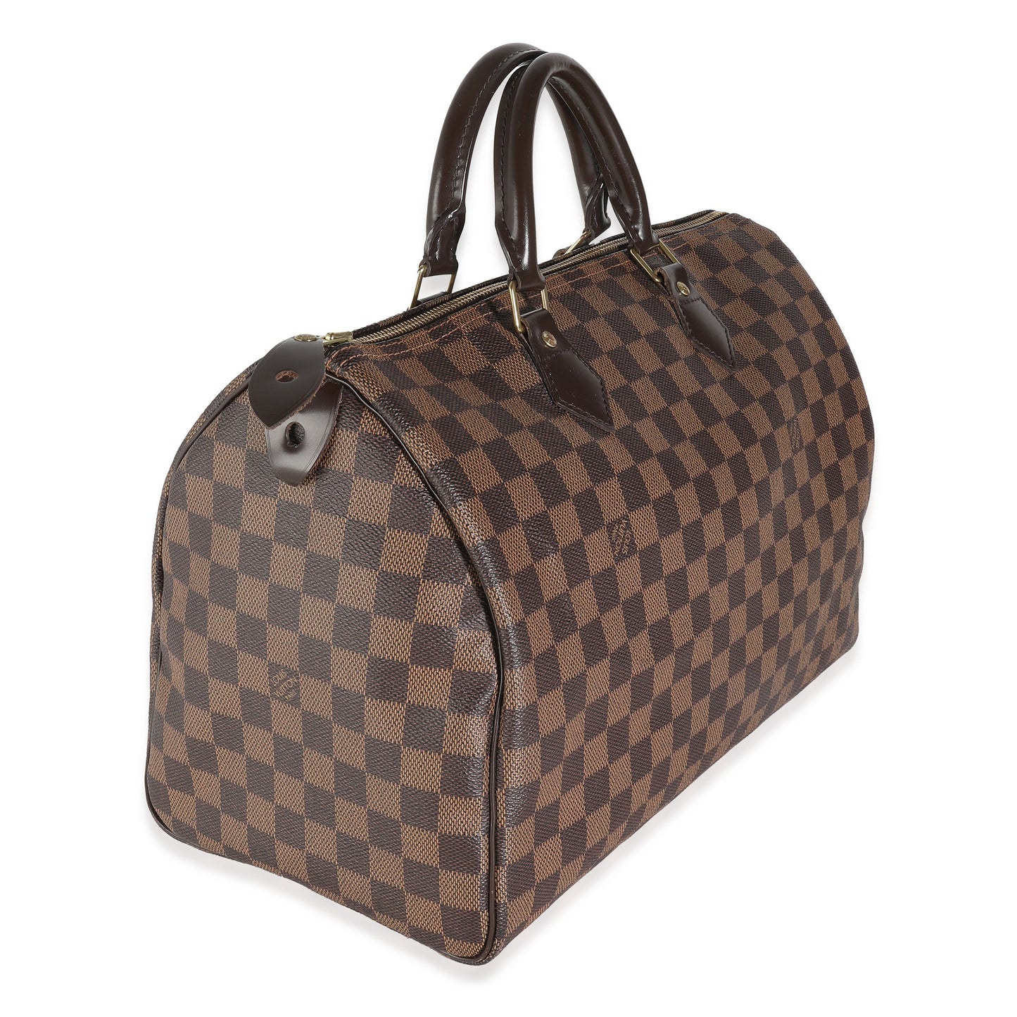 Louis Vuitton Damier Ebene Speedy 35 Canvas Handbag