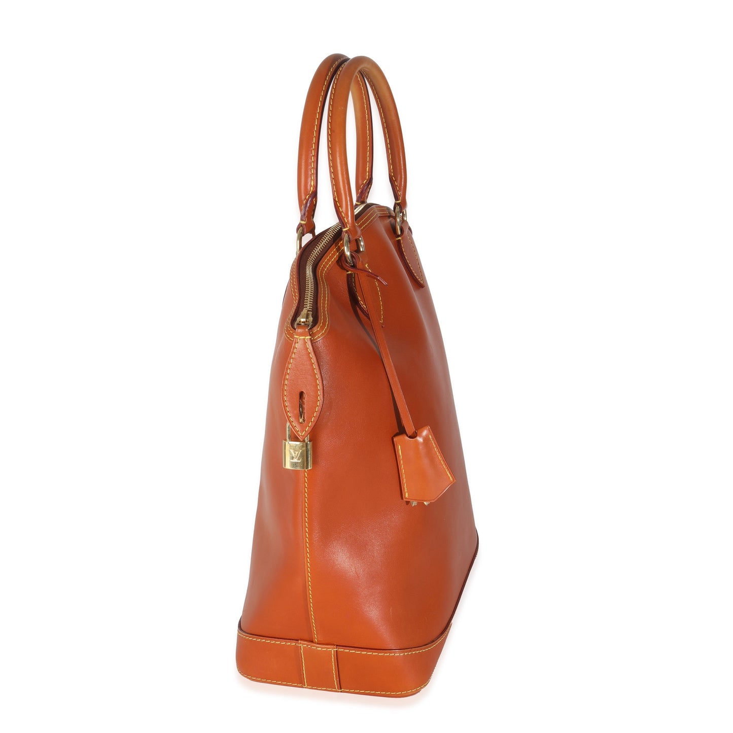 Louis Vuitton Caramel Nomade Vertical Lockit Calfskin Handbag