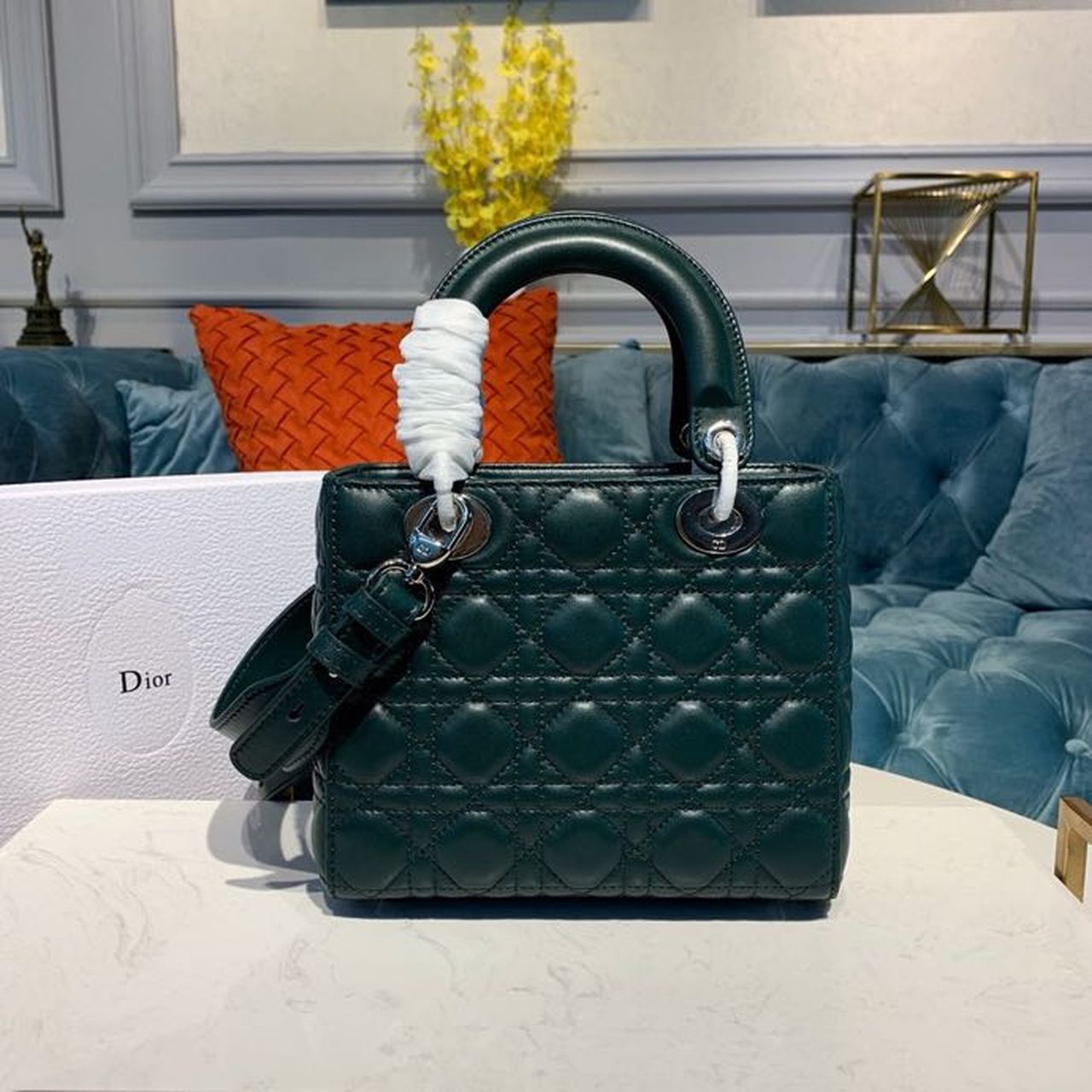 Lady SiTop Qualityer Hardware Forest Green Small Handbag