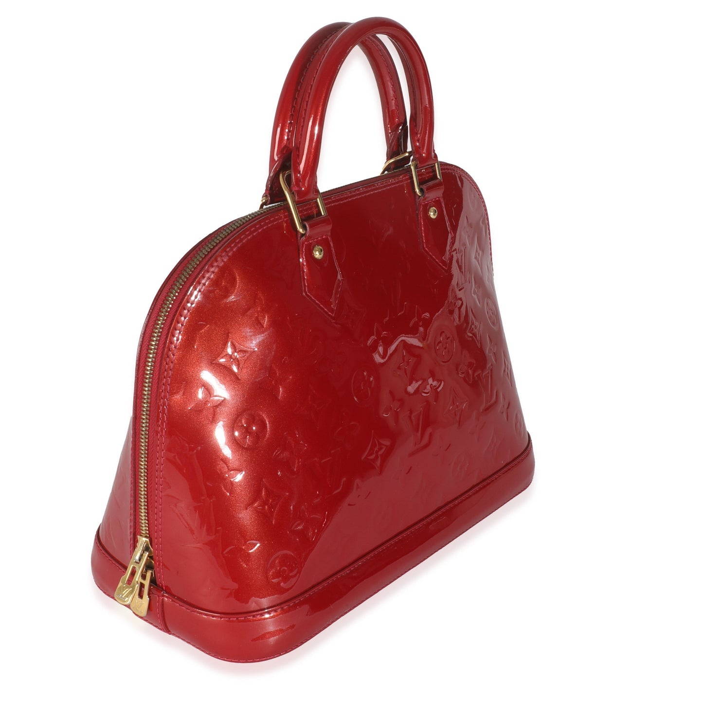 Louis Vuitton Rose Indian Vernis Alma PM Monogram Handbag