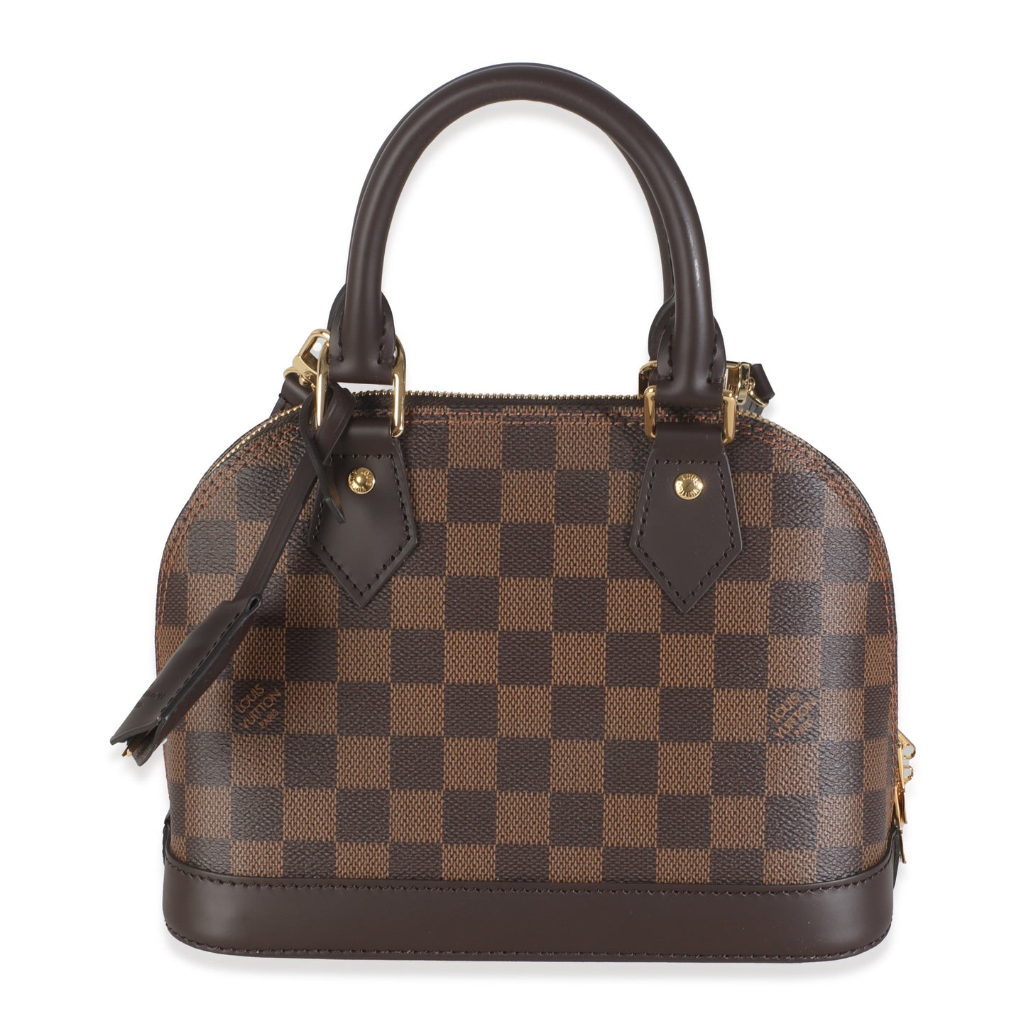 Louis Vuitton Damier Ebene Alma BB Canvas Handbag