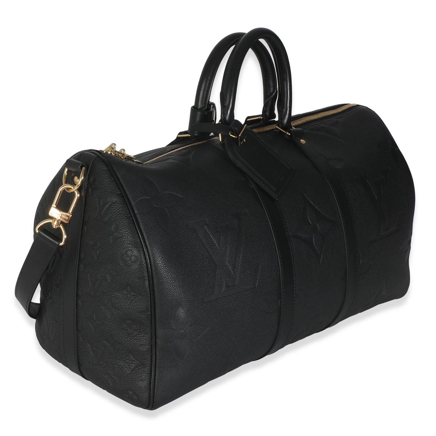 Louis Vuitton Empreinte Giant Keepall Bandouliere 45 Monogram Black Handbag
