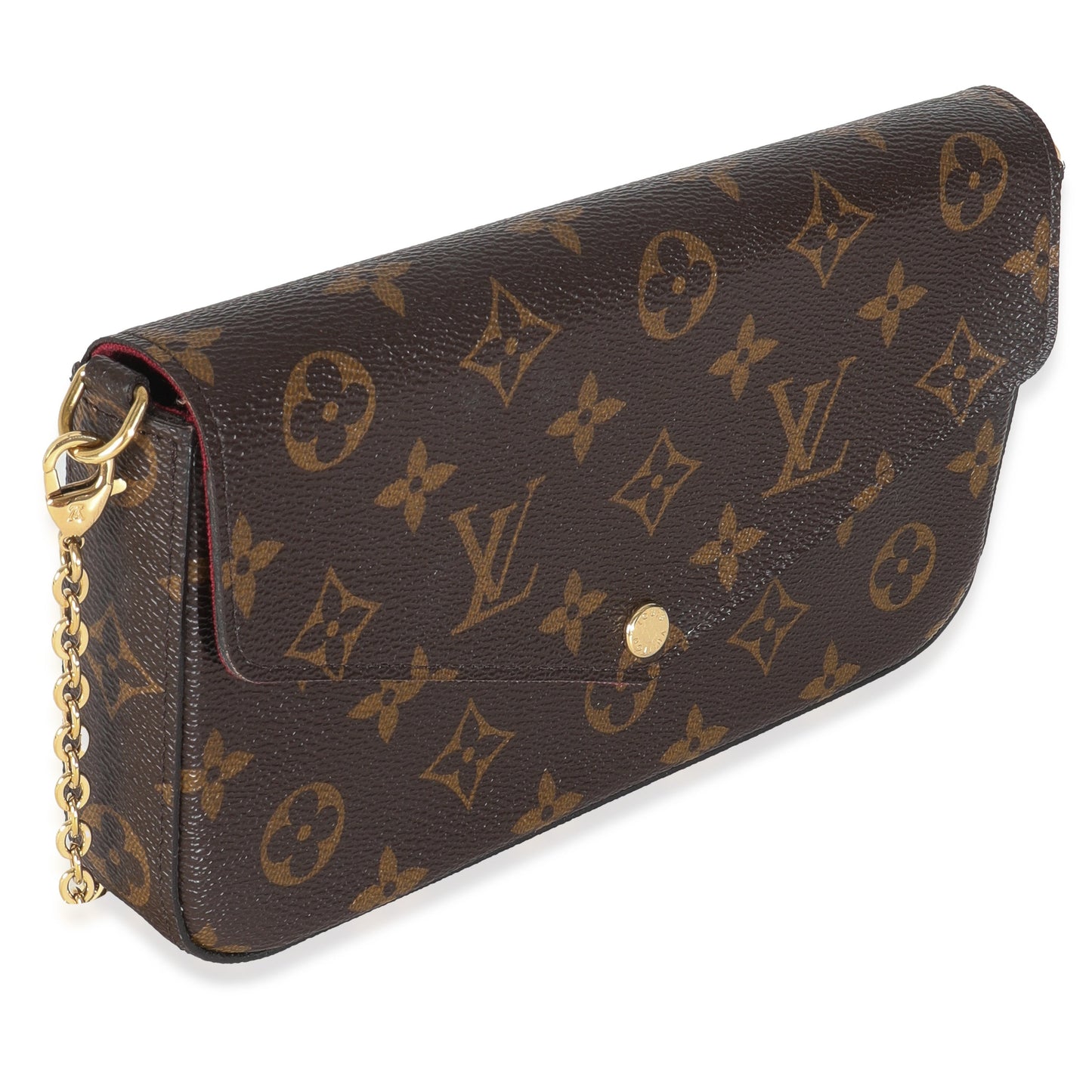 Louis Vuitton Fuchsia Felicie Pochette Monogram Canvas Clutch Bag 4