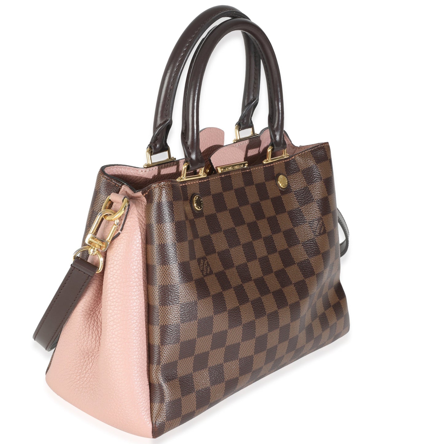 Louis Vuitton Magnolia Damier Ebene Brittany Canvas Handbag