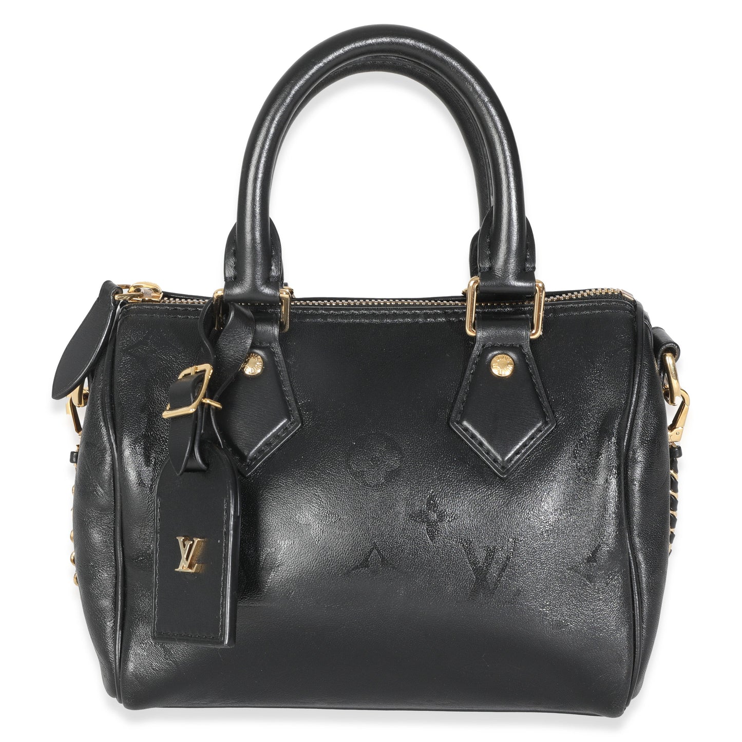 Louis Vuitton Ink Speedy BB Monogram Black Handbag