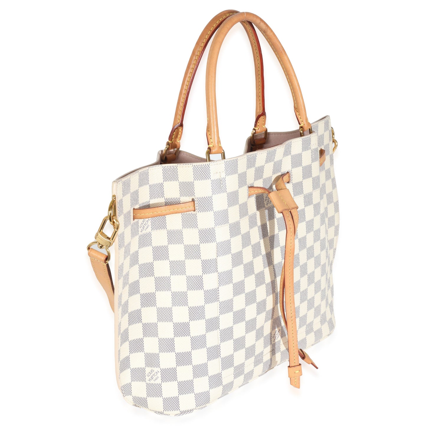 Louis Vuitton Damier Azur Girolata Canvas Handbag Canvas Girolata