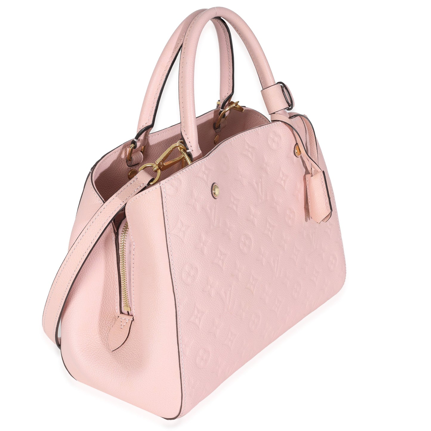 Louis Vuitton Rose Ballerine Empreinte Montaigne MM Monogram Handbag