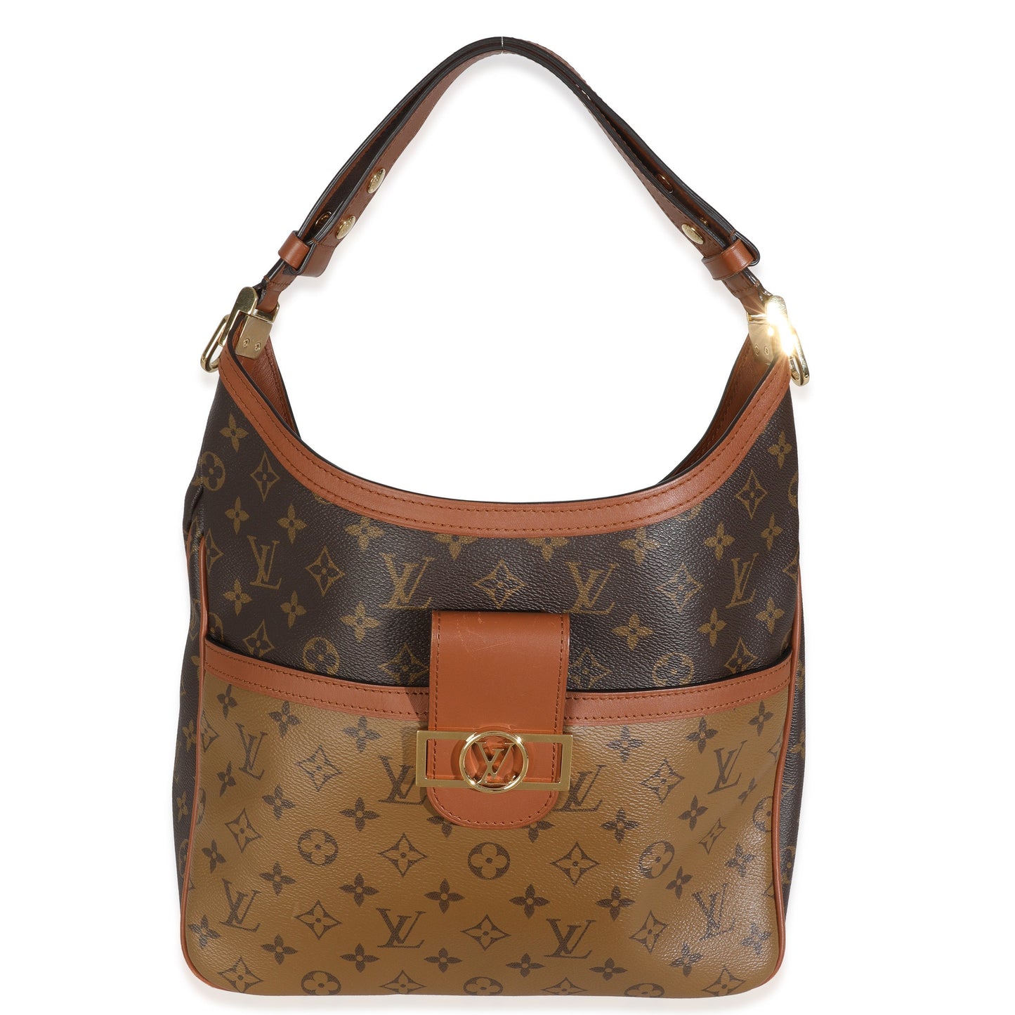 Louis Vuitton Reverse Dauphine MM Monogram Shoulder Bag
