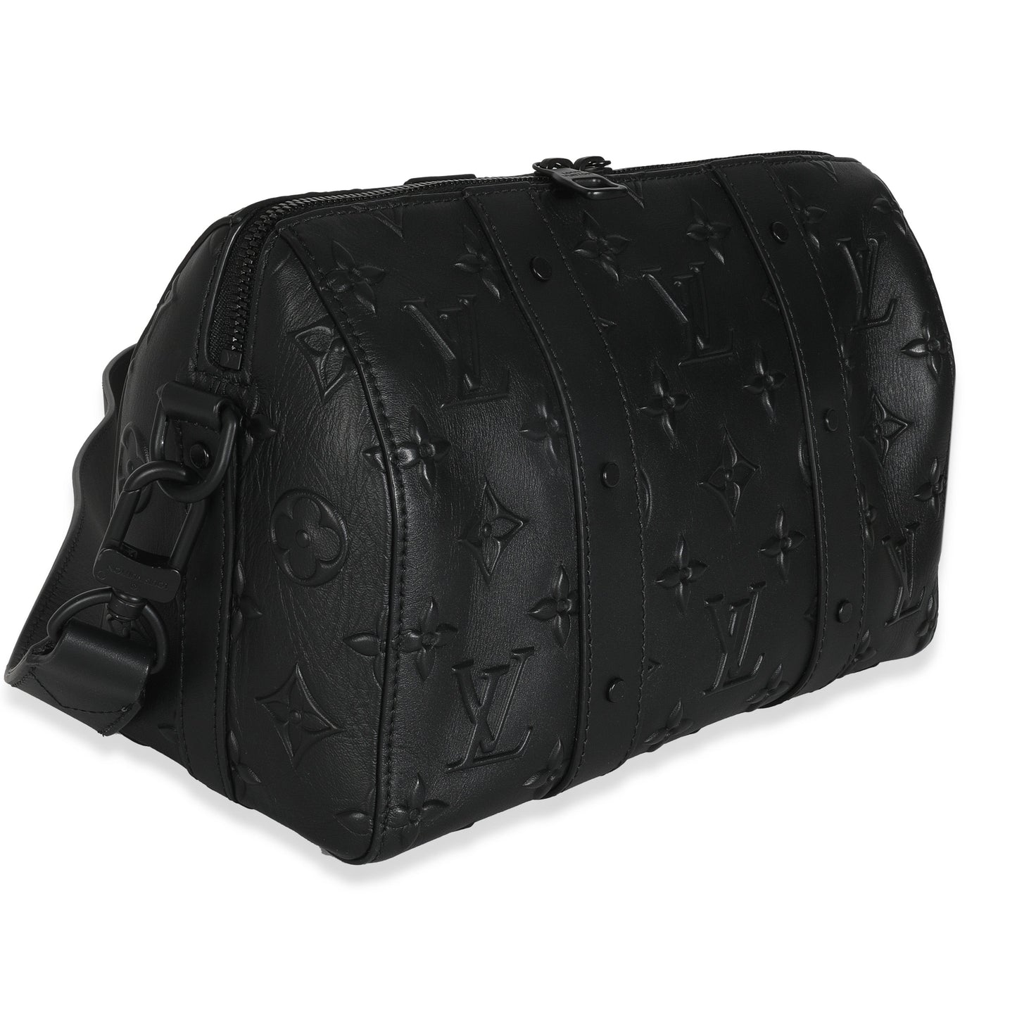 Louis Vuitton Seal City Keepall Monogram Black Handbag
