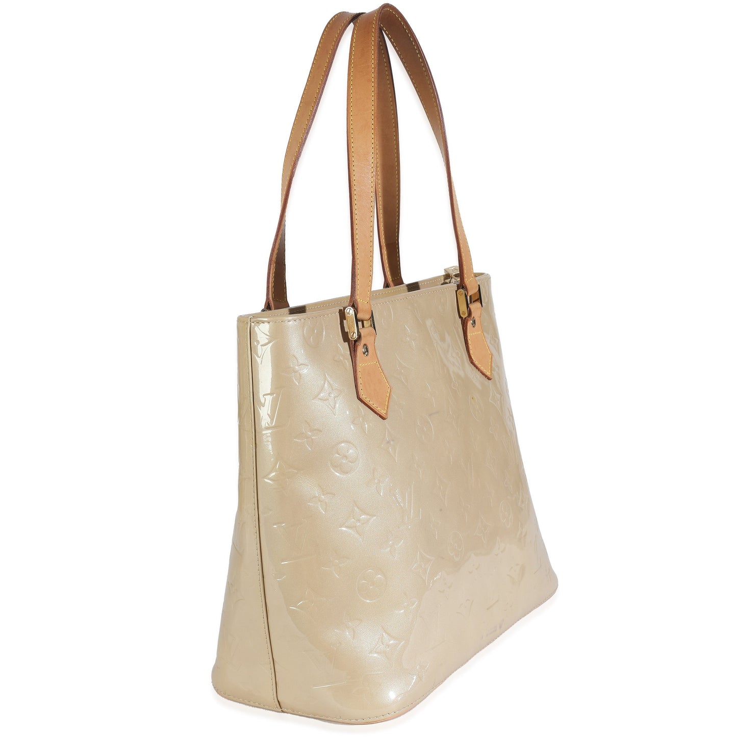 Louis Vuitton Vernis Houston Monogram Beige Handbag