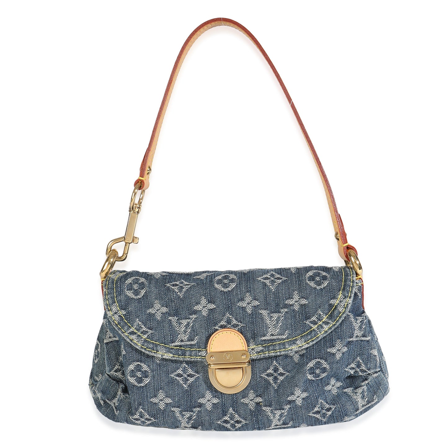 Louis Vuitton Pleaty Monogram Denim Blue Mini Bag