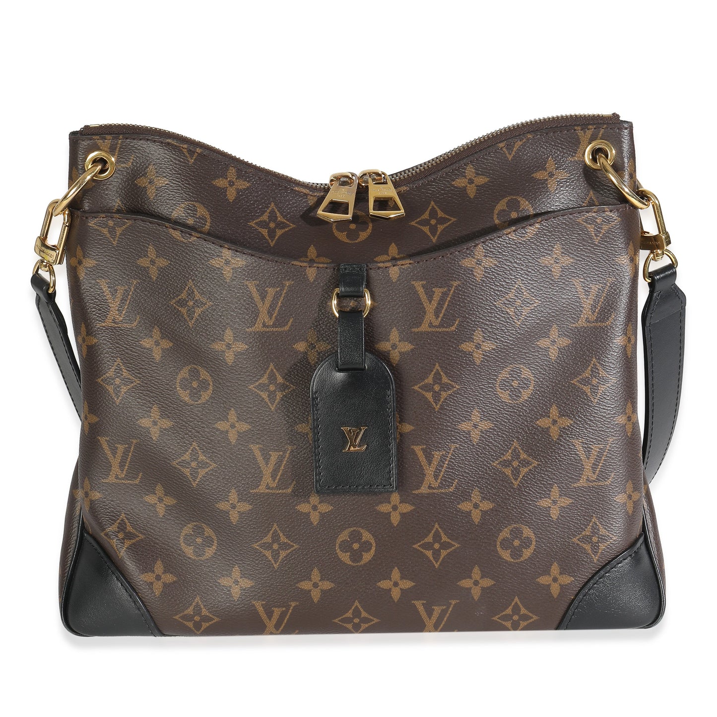 Louis Vuitton Odeon MM Monogram Canvas Black Handbag